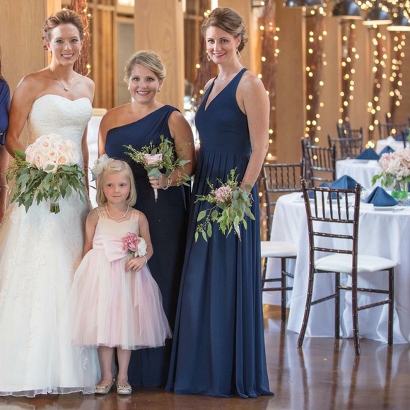 Monique Lhuillier Navy Dress - Picture 4 of 4